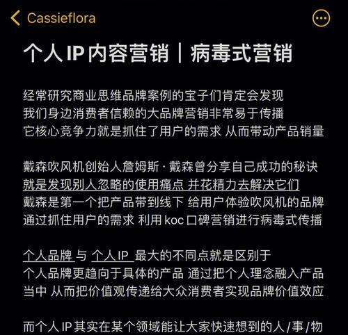 个人品牌和个人IP的区别