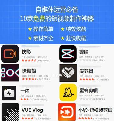 好用的短视频剪辑软件推荐（让你的短视频更加精彩）