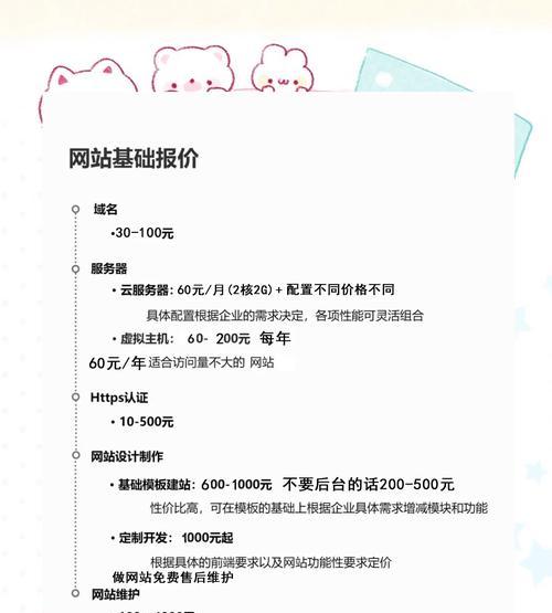 网站制作的费用和常见问题是什么？