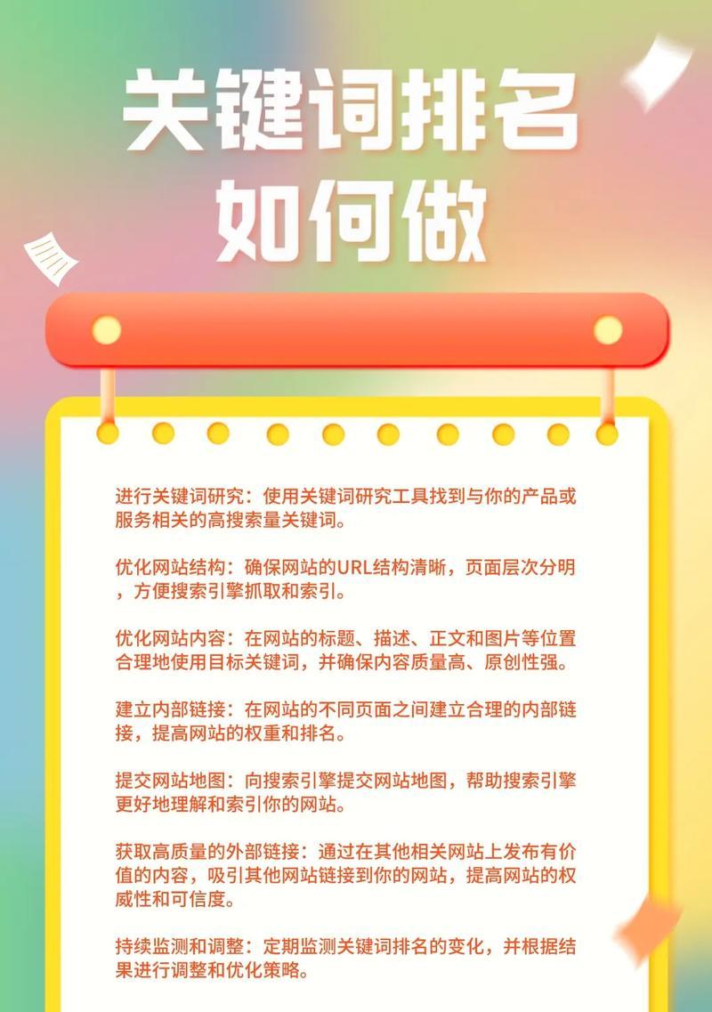 如何优化网站关键词以提高搜索排名