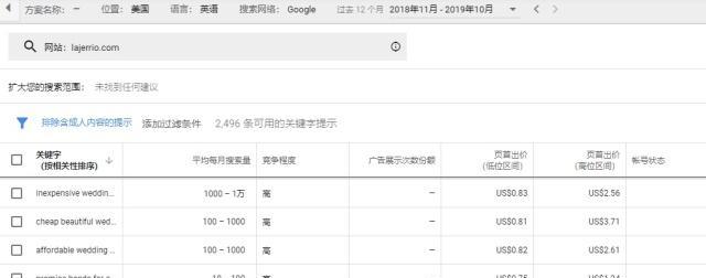 谷歌关键词服务在哪里设置