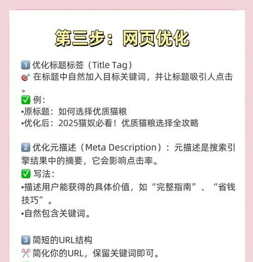 创建网站时的SEO因素和关键词优化方法？