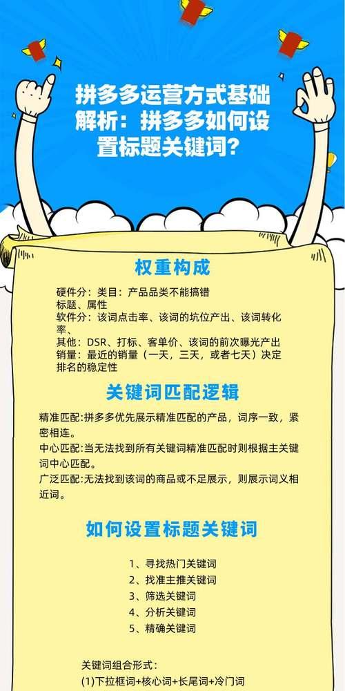 拼多多关键词精准设置技巧有哪些？