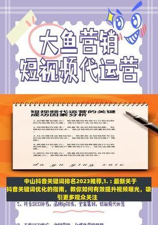 酒店住宿如何在抖音上进行关键词推广？