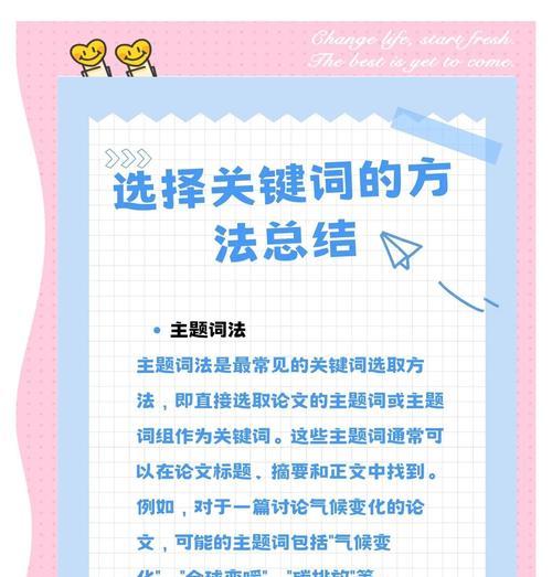 网站关键词什么最好看的？如何选择吸引人的关键词？