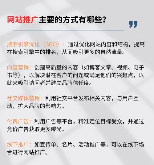 如何正确推广网站？掌握SEO优化的五个关键步骤是什么？