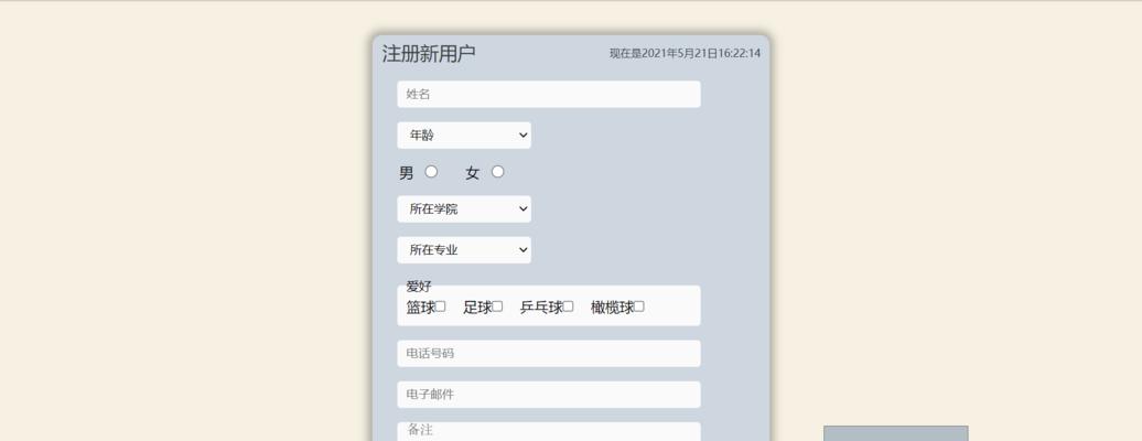 HTML表单标签全面解析：打造高效交互界面