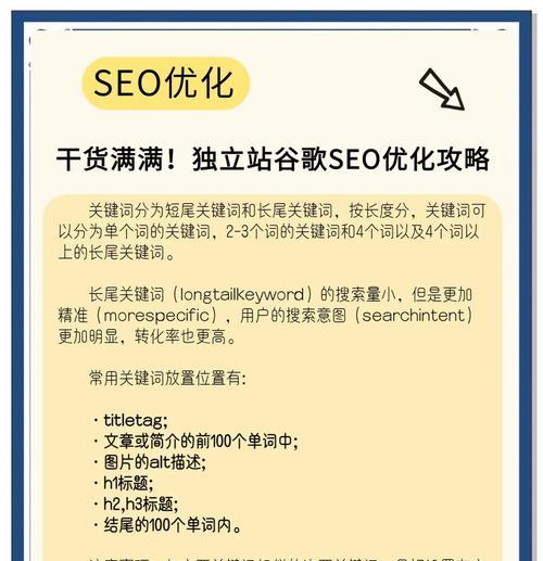 如何利用优化提高网站排名（掌握优化技巧，让您的网站闪耀于搜索结果之上）
